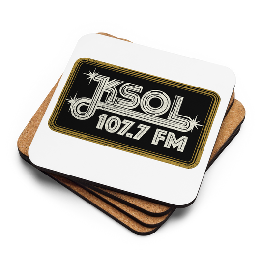 KSOL Radio: Cork-back coaster