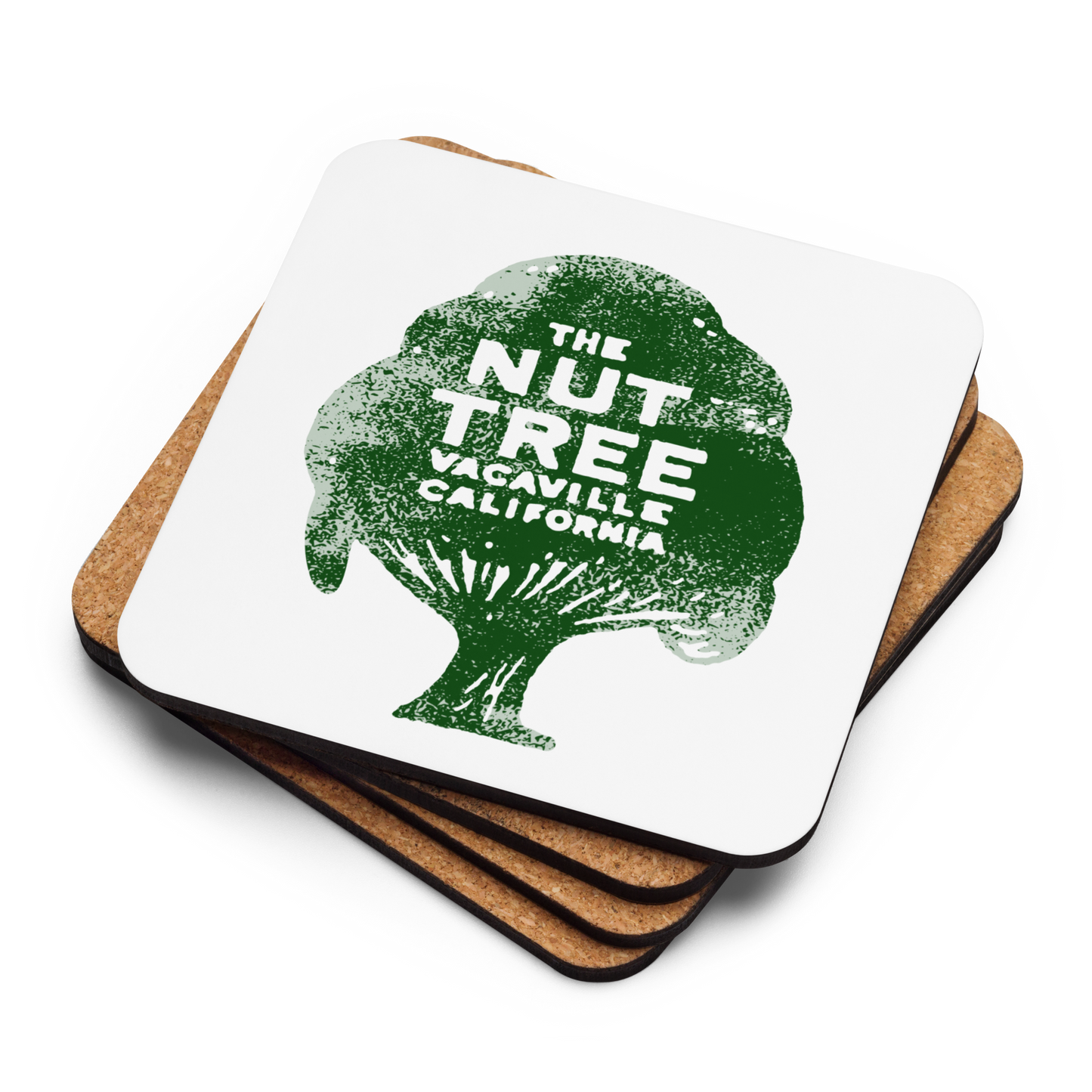 Nut Tree: Cork-back coaster