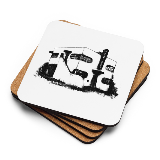 J & M Hobby House: Cork-back coaster