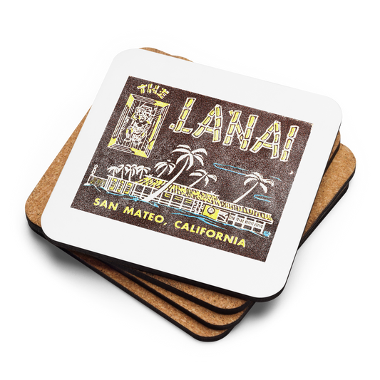 The Lanai Tiki Bar: Cork-back coaster