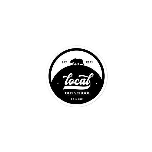 Local Old School Logo: Bubble-free stickers