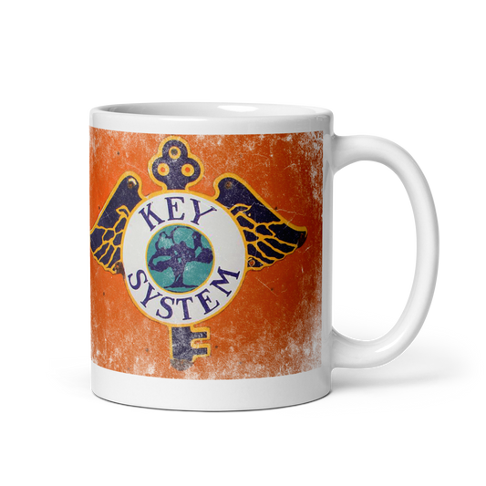 Key System: White glossy mug