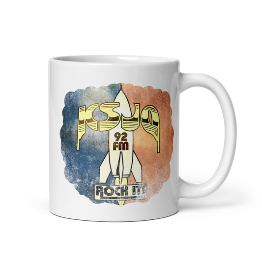 KSJO Rock Radio: White glossy mug