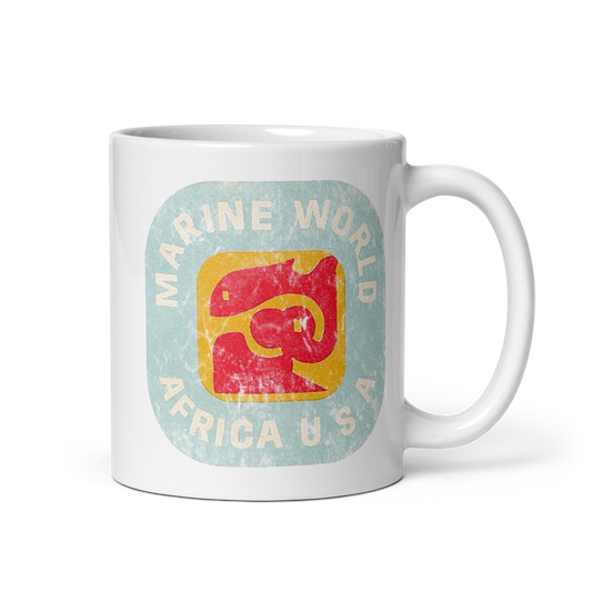 Marine World Africa USA: White glossy mug