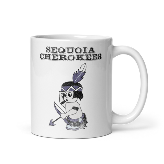 Sequoia Cherokees: White glossy mug