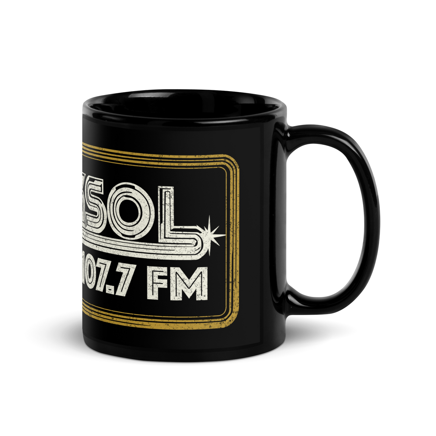 KSOL Radio: Black Glossy Mug