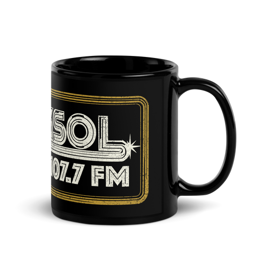 KSOL Radio: Black Glossy Mug