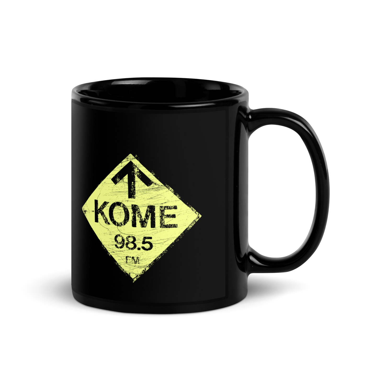 KOME: Black Glossy Mug