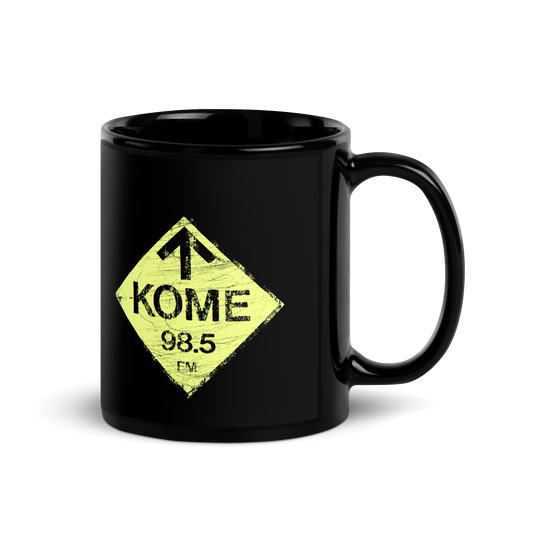 KOME: Black Glossy Mug