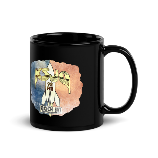 KSJO Rock Radio: Black Glossy Mug