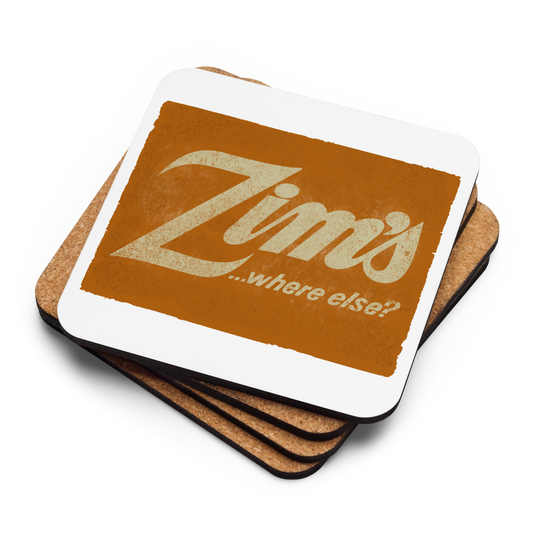 Zim's Restaurant: Cork-back coaster