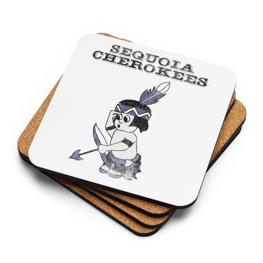 Sequoia High Cherokees: Cork-back coaster