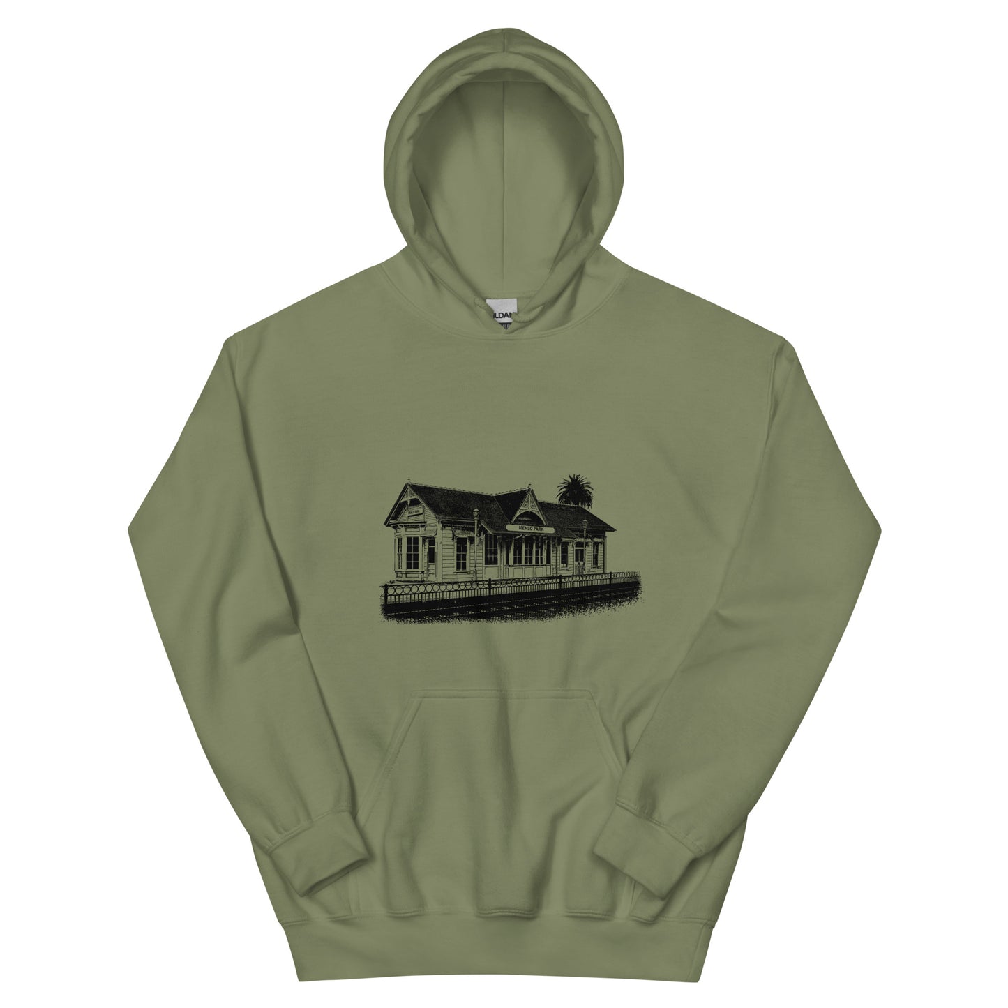 Menlo Park Train Depot: Unisex Hoodie