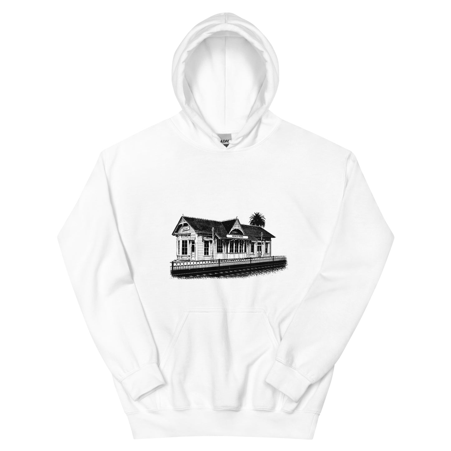 Menlo Park Train Depot: Unisex Hoodie