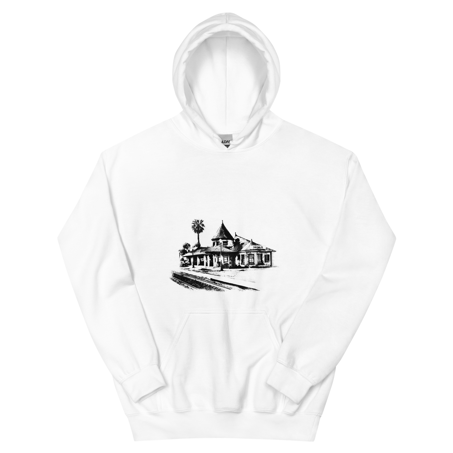 San Carlos Train Depot: Unisex Hoodie