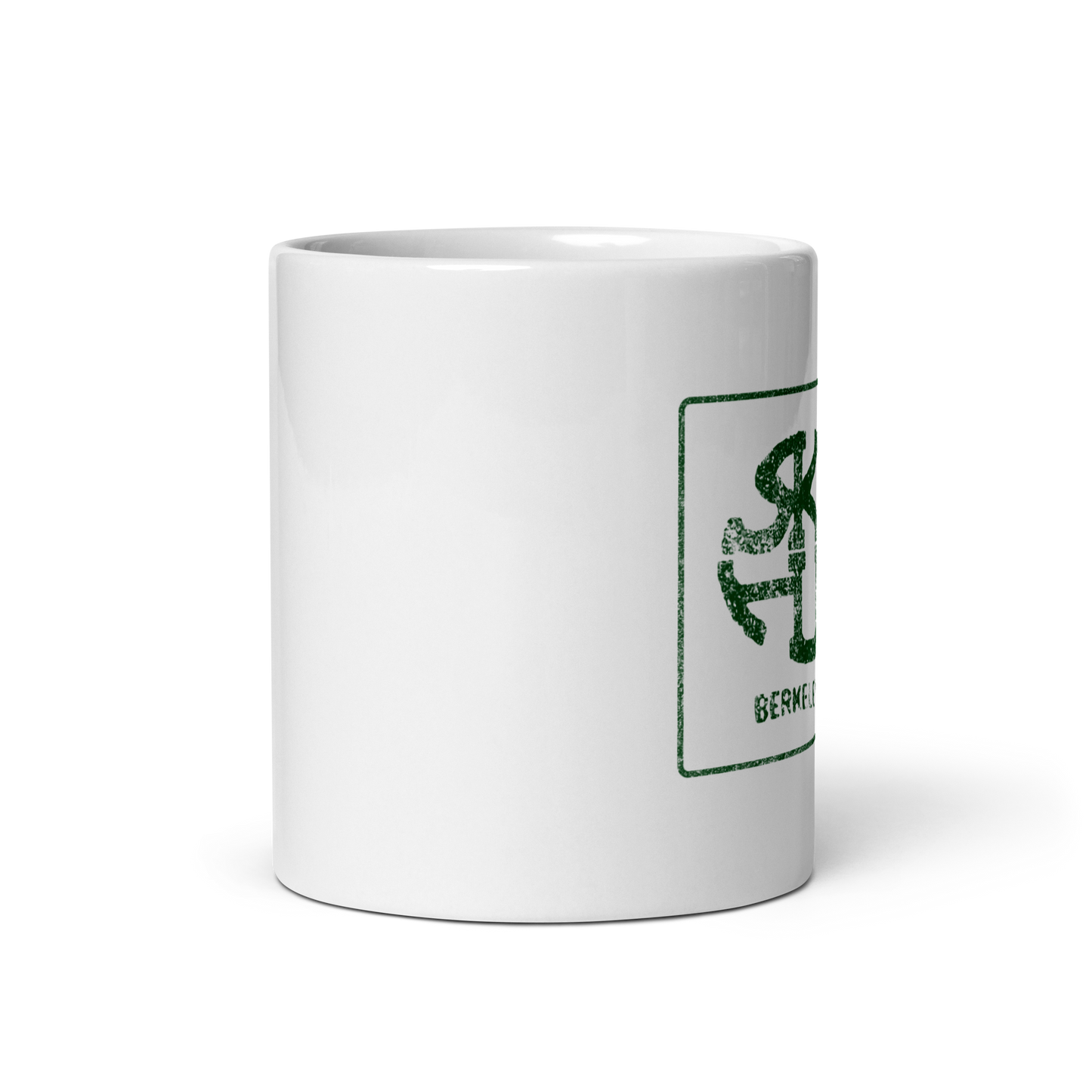 The Ski Hut: White glossy mug