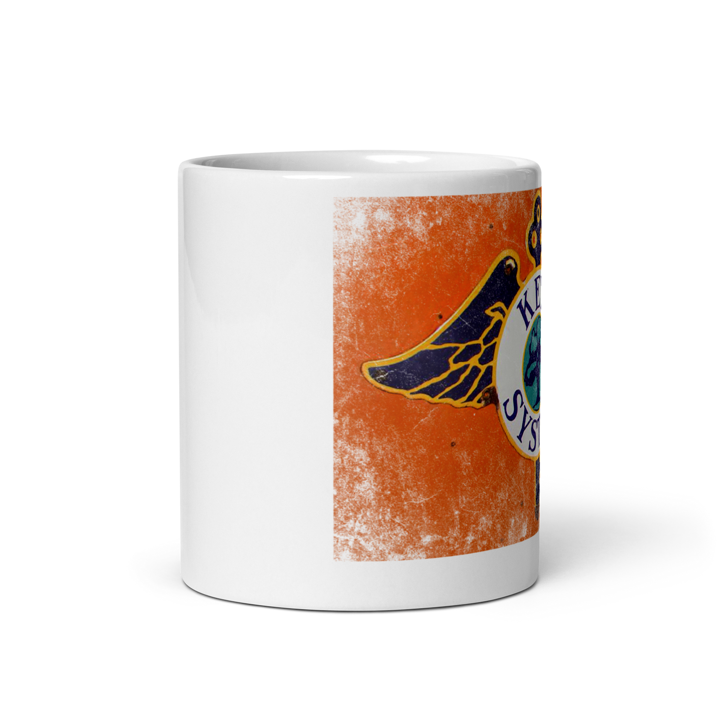 Key System: White glossy mug