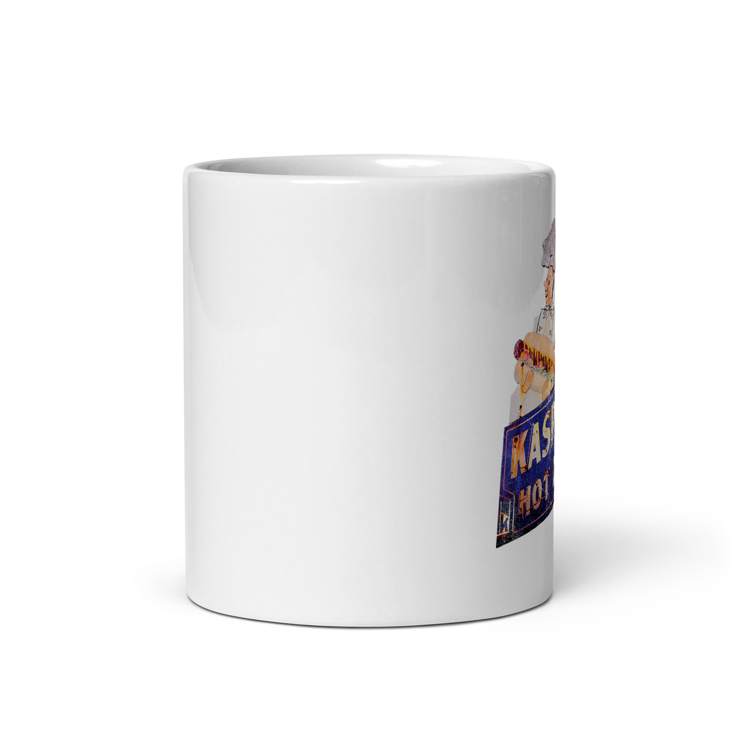 Original Kasper's Hot Dogs: White glossy mug