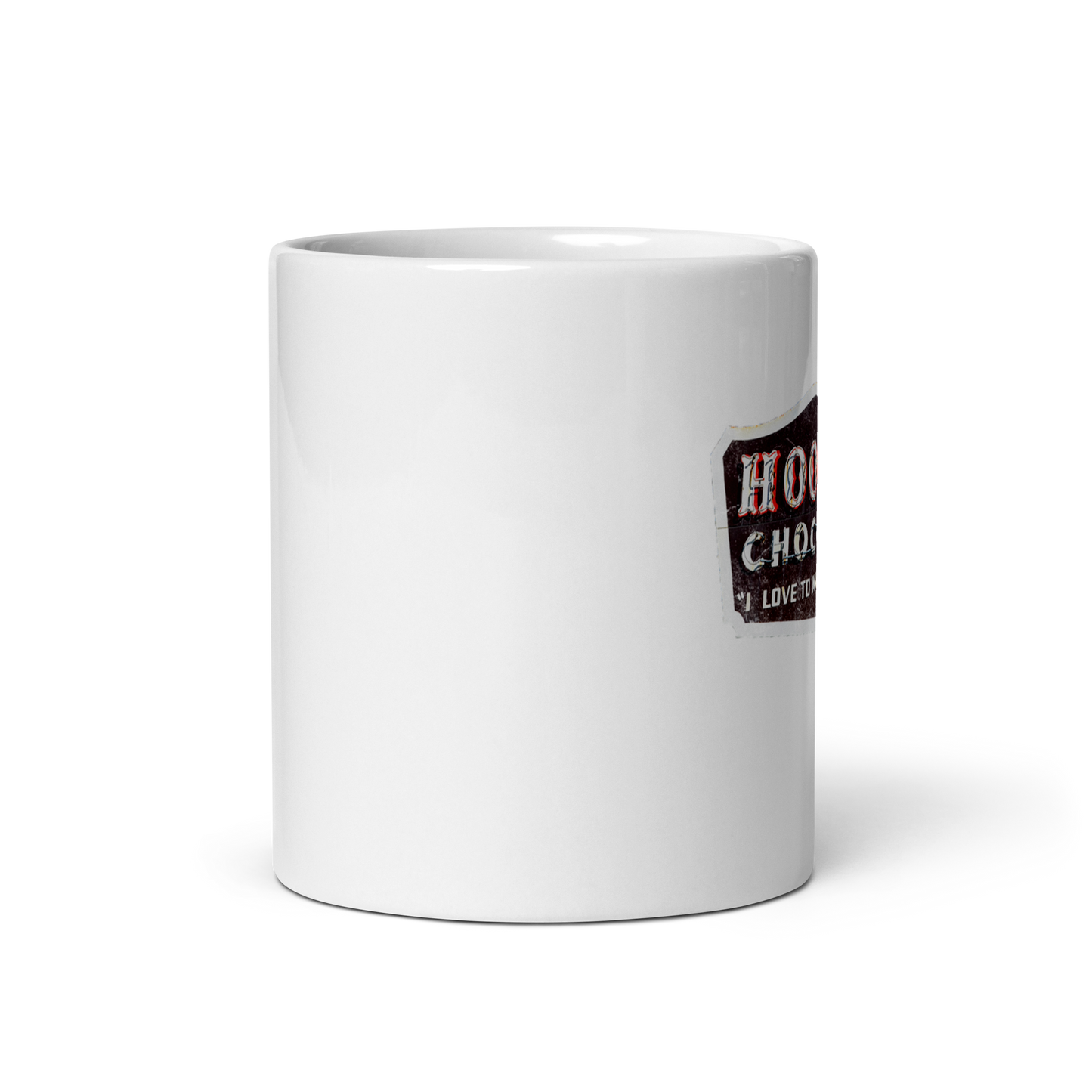 Hooper's Chocolates: White glossy mug