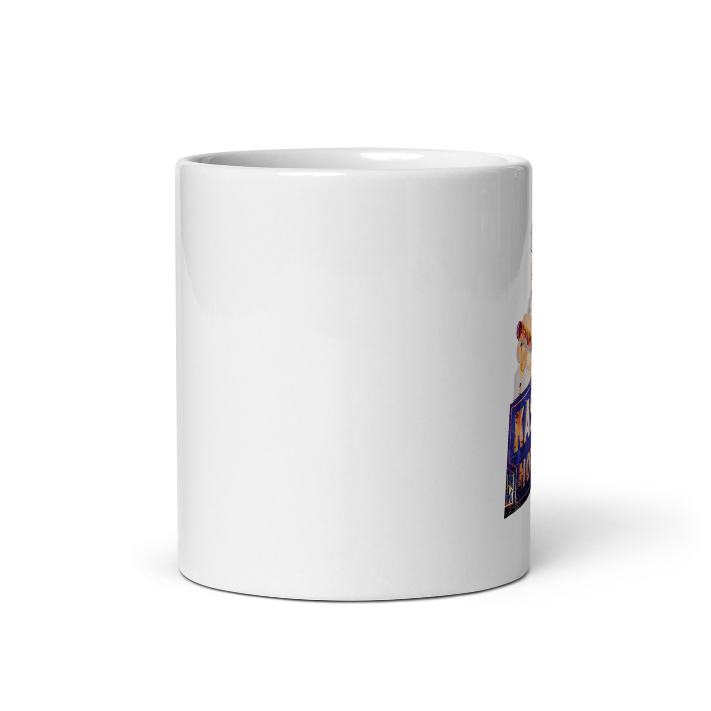 Kasper's Hot Dogs: White glossy mug