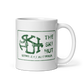 The Ski Hut: White glossy mug