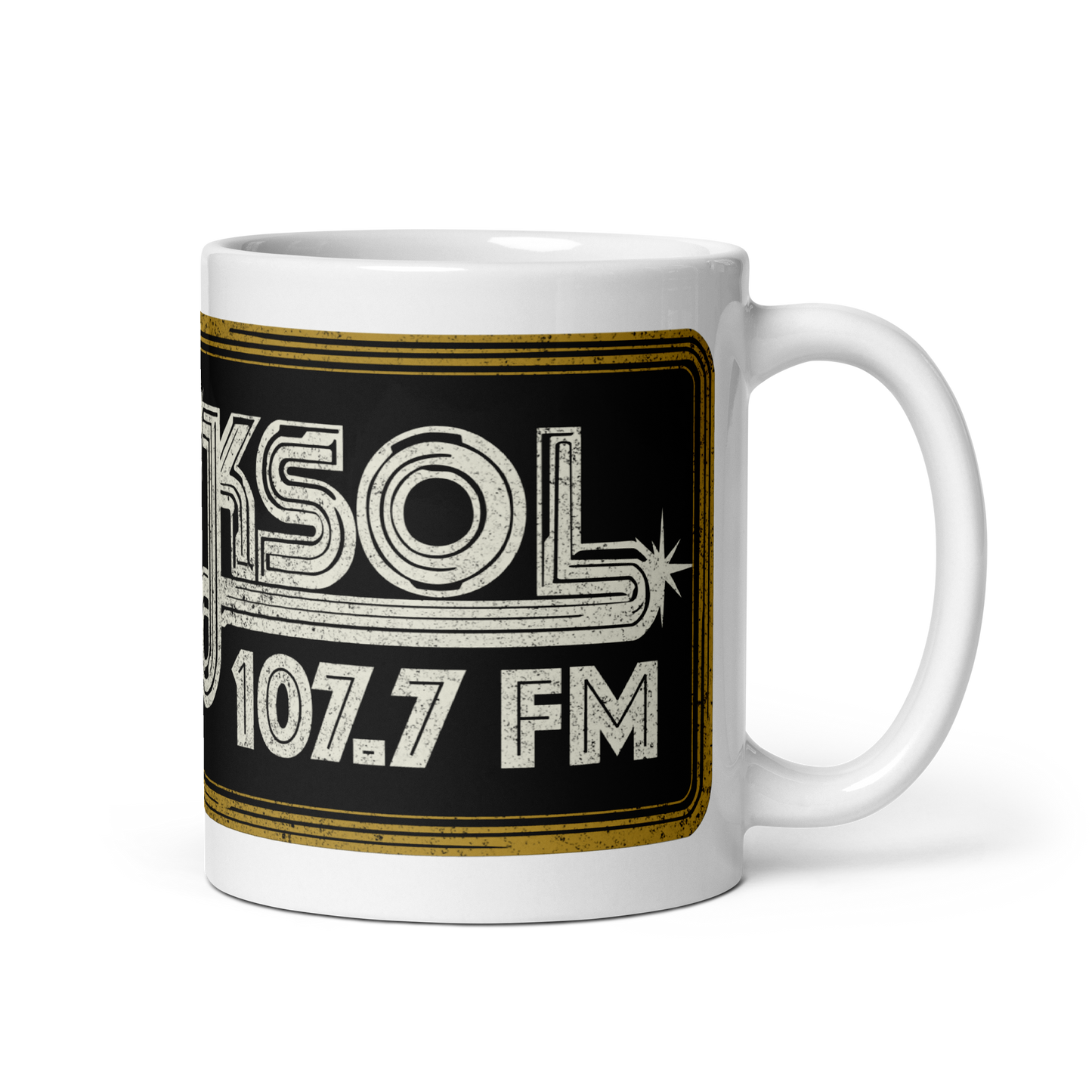 KSOL Radio: White glossy mug