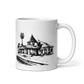 San Carlos Train Depot: White glossy mug