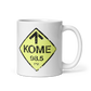 KOME: White glossy mug