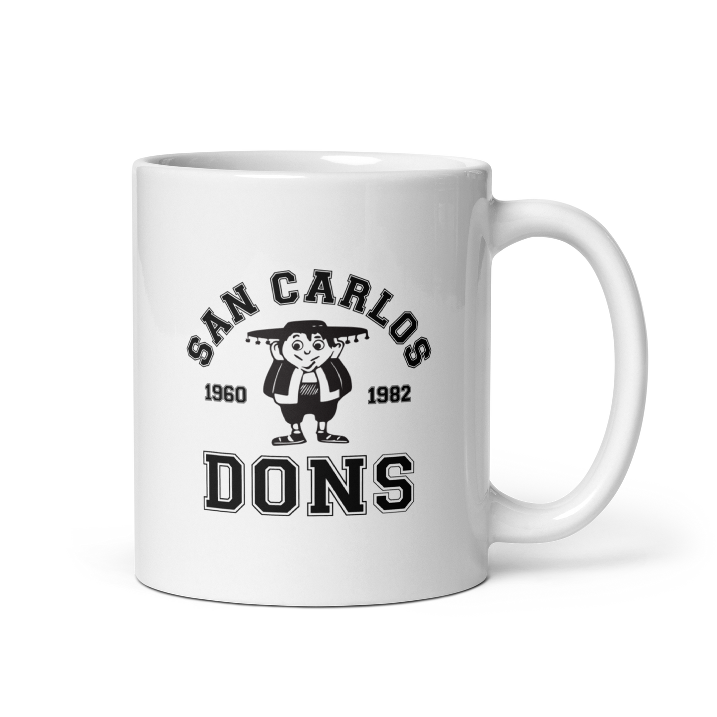 San Carlos Dons: White glossy mug