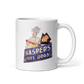 Kasper's Hot Dogs: White glossy mug
