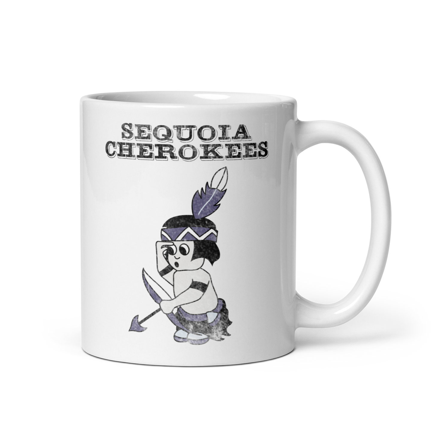Sequoia Cherokees: White glossy mug