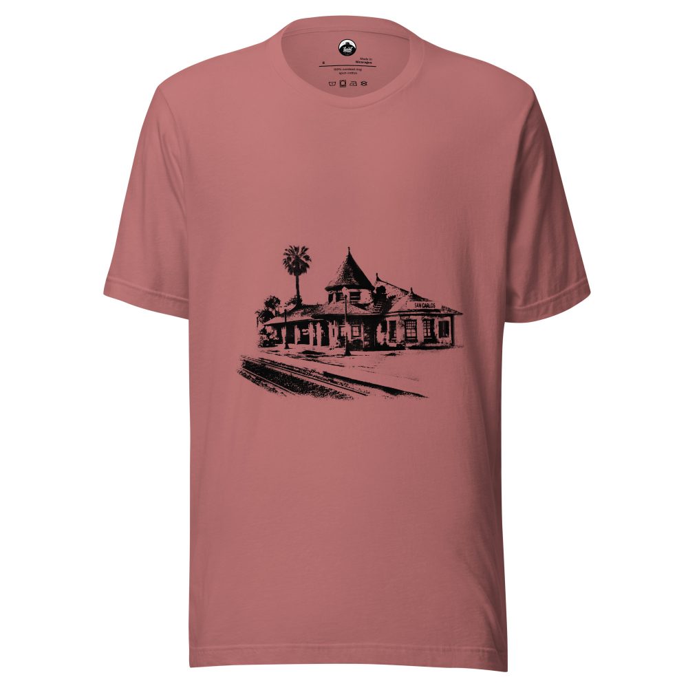 San Carlos Train Depot: Unisex Tee - Image 3