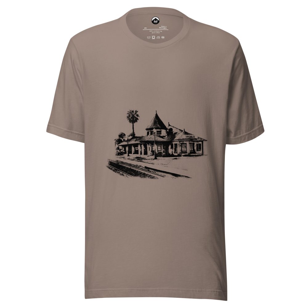 San Carlos Train Depot: Unisex Tee - Image 4