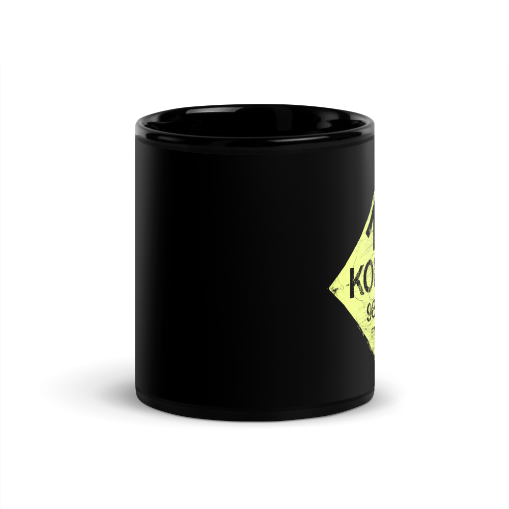 KOME: Black Glossy Mug - Image 3