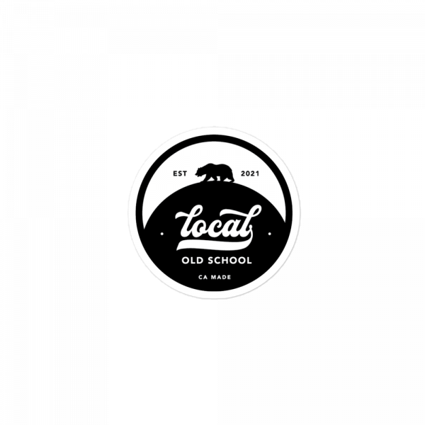 Local Old School Logo: Bubble-free stickers