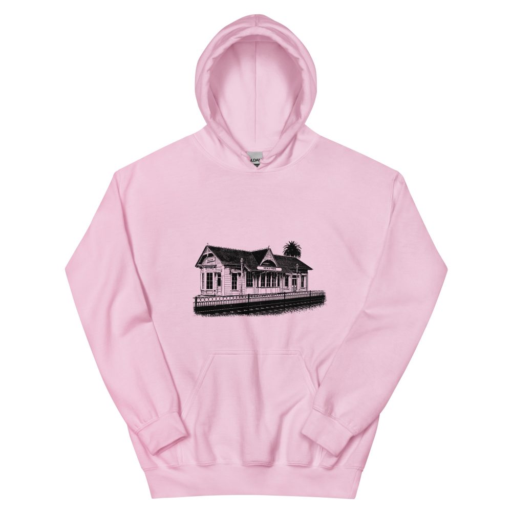 Menlo Park Train Depot: Unisex Hoodie - Image 4