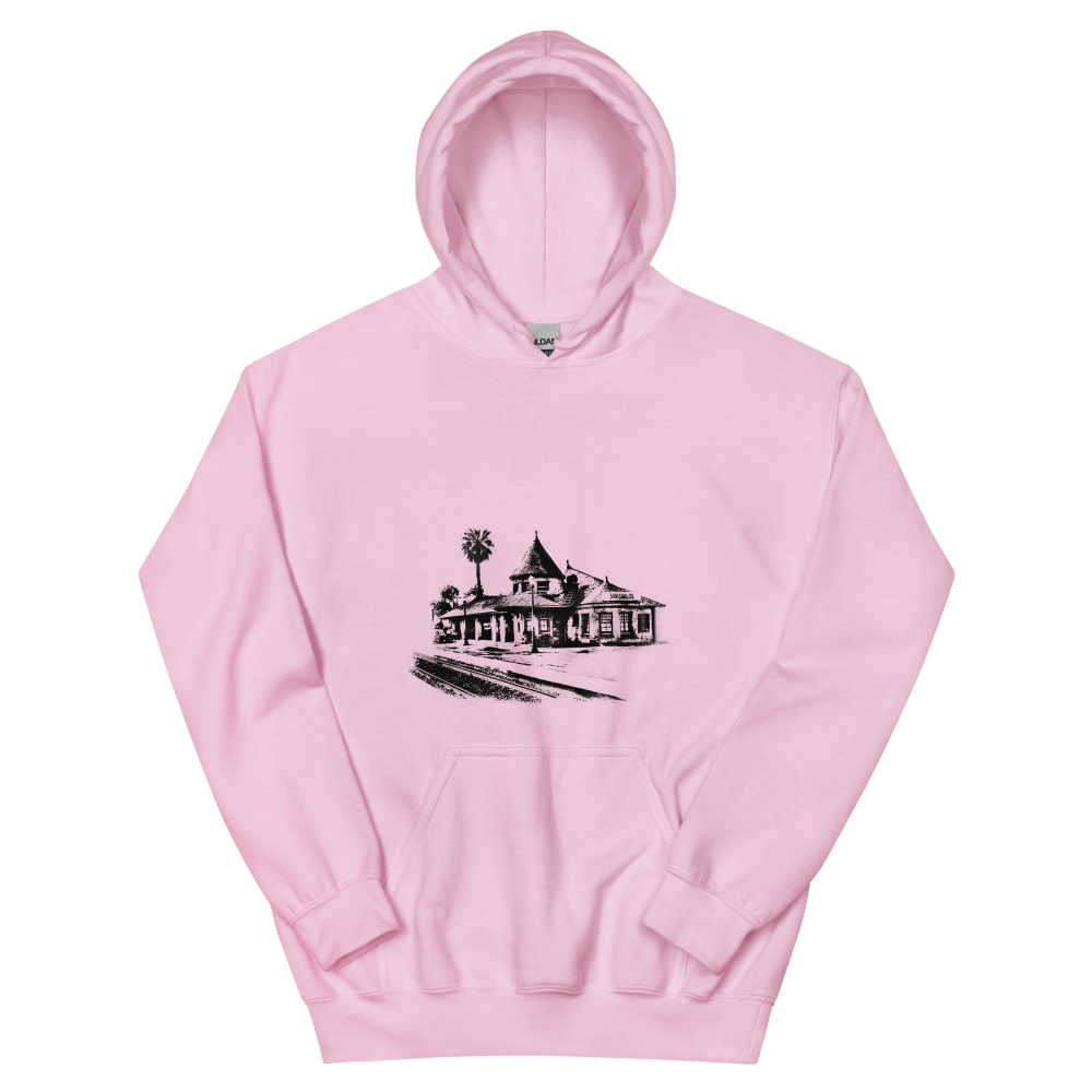 San Carlos Train Depot: Unisex Hoodie - Image 4
