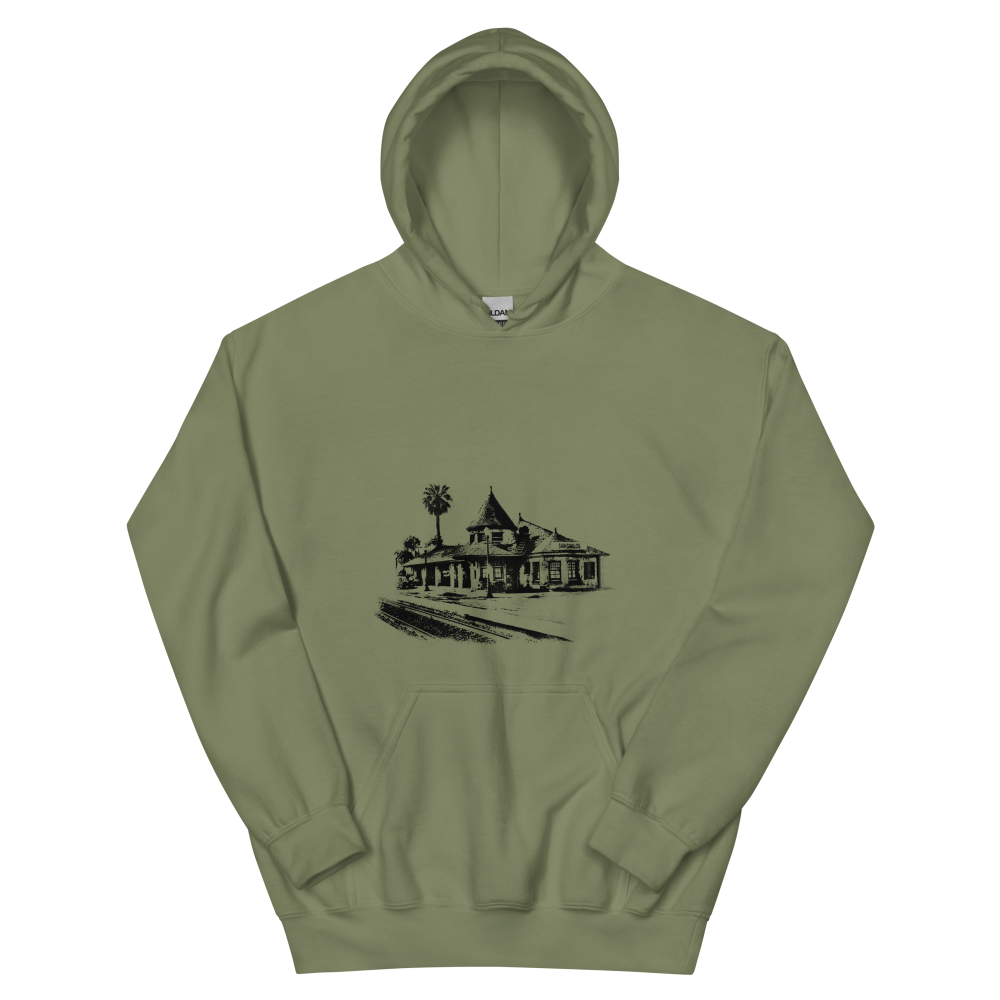San Carlos Train Depot: Unisex Hoodie - Image 2