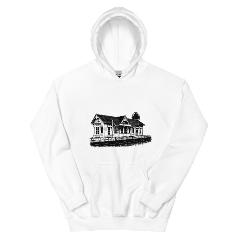 Menlo Park Train Depot: Unisex Hoodie - Image 5