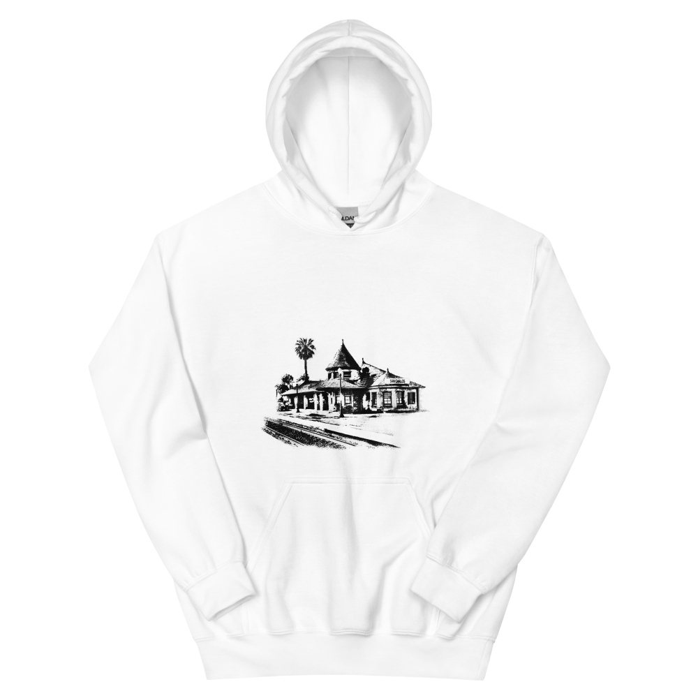 San Carlos Train Depot: Unisex Hoodie - Image 5