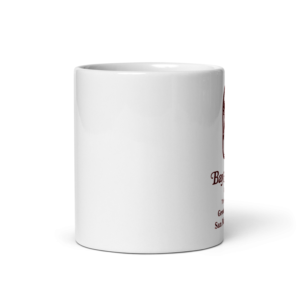 Bay Meadows: White glossy mug - Image 3