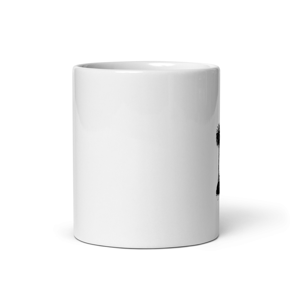 Burlingame Train Depot: White glossy mug - Image 4