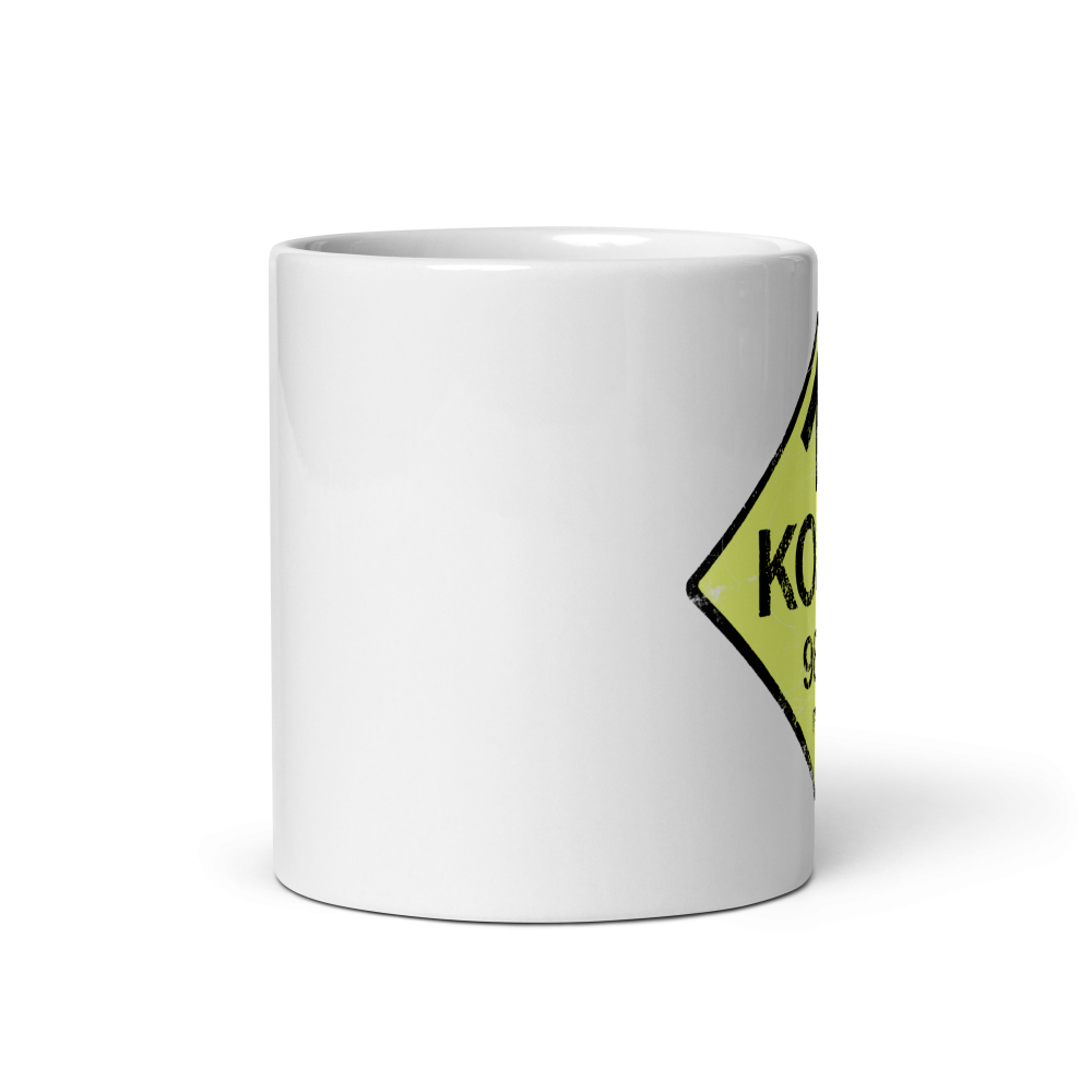 KOME: White glossy mug - Image 3