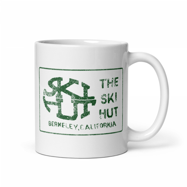 The Ski Hut: White glossy mug