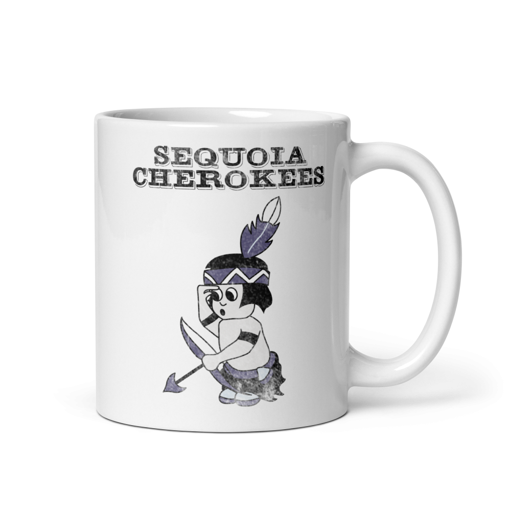 Sequoia High Cherokees: White glossy mug