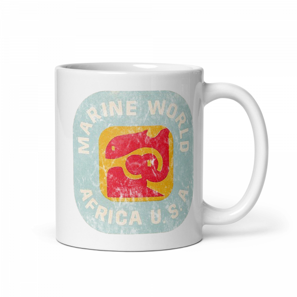 Marine World Africa USA: White glossy mug
