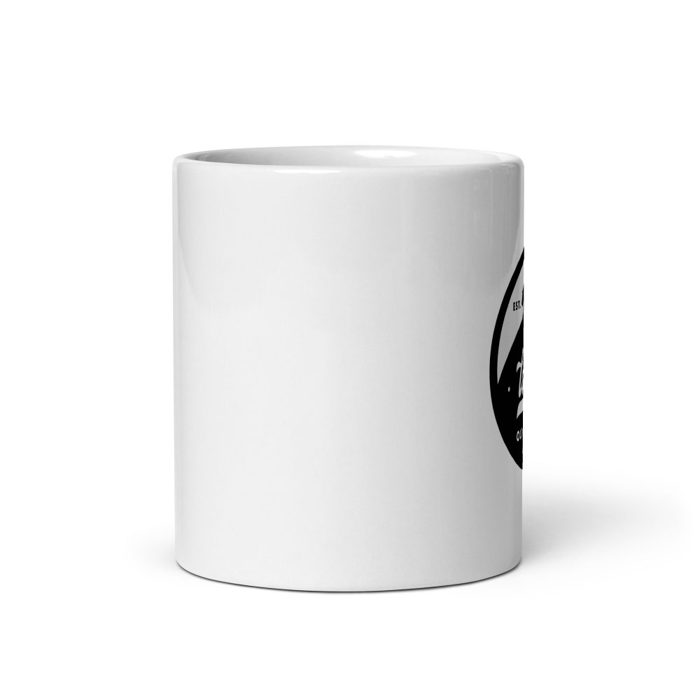 Local Old School Logo: White glossy mug - Image 3