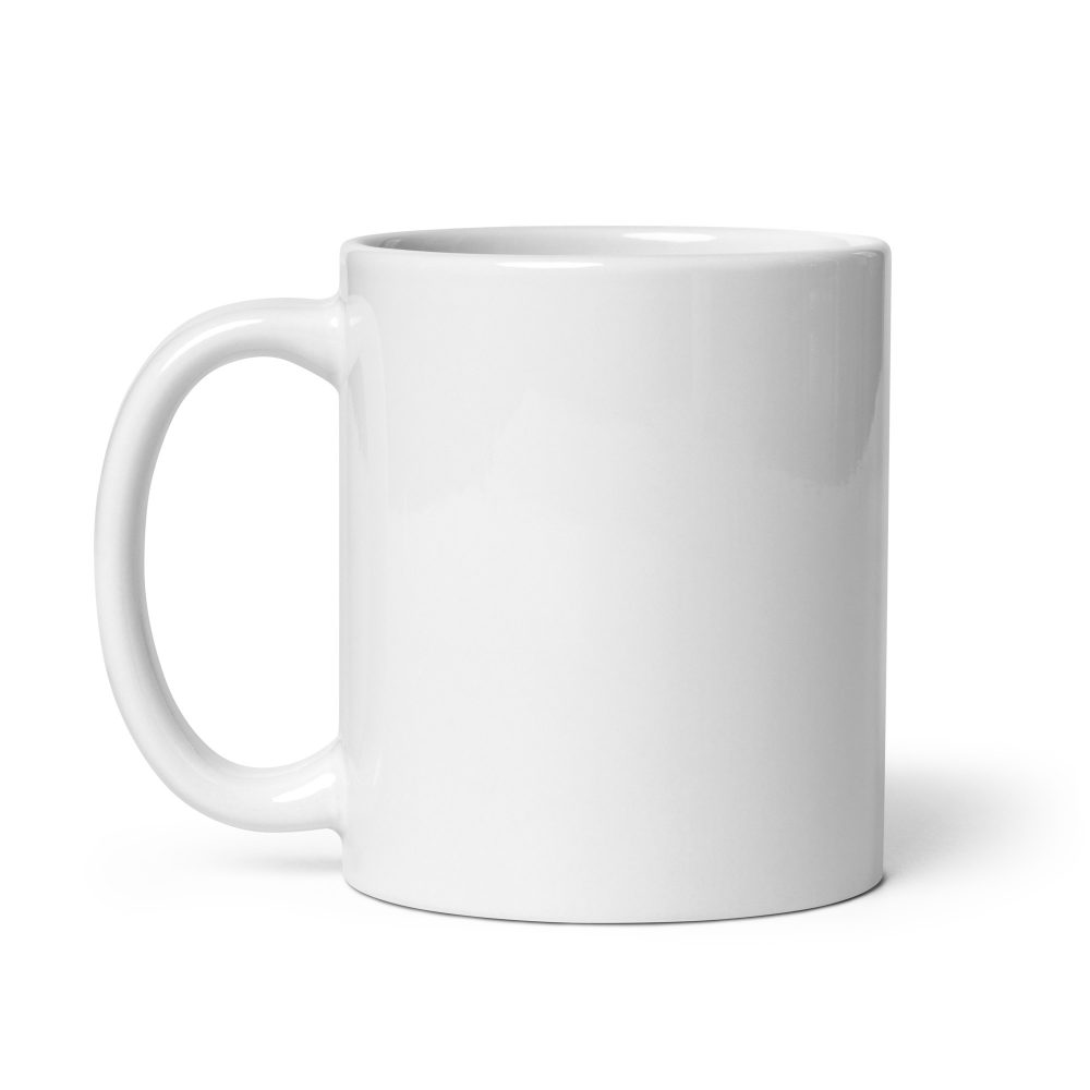 Local Old School Logo: White glossy mug - Image 2